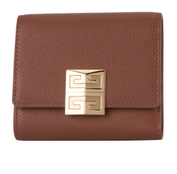 Givenchy Trifold Wallet, Leather, Brown, MII, B/DB, 4*